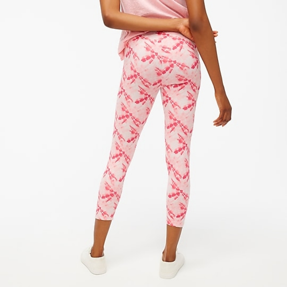 J.Crew tie & dye print crop leggings, medium, pink - Picture 3 of 8